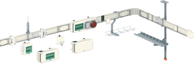 Распределительные шинопроводы малой мощности Schneider Electric Canalis серии КN 40А-160А